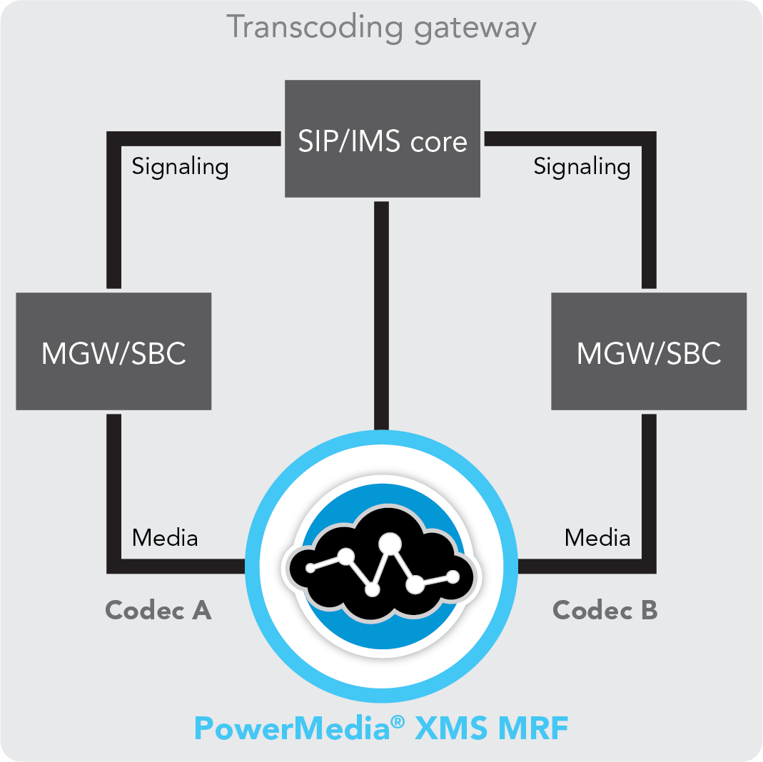 Software Transcoding Gateway - Broad audio and video codec support including fixed, mobile, and web-based codecs